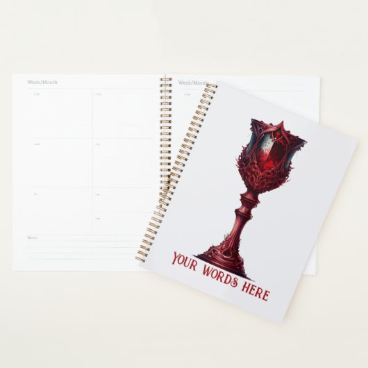 Erstellen Sie Ihr eigenes großes rotes Gotisches C Planer (Anzeige)