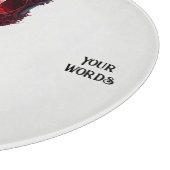 Erstellen Sie Ihr eigenes großes rotes Gotisches C Schneidebrett (Ecke)