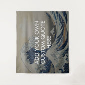 Erstellen Sie Ihr eigenes großes Wave Zitat Wandteppich (Vorderseite)