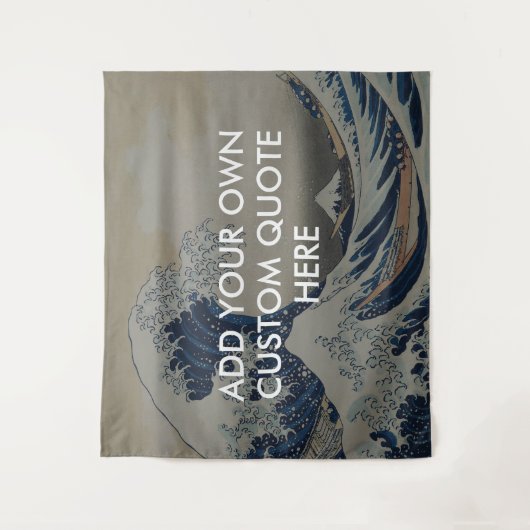 Erstellen Sie Ihr eigenes großes Wave Zitat Wandteppich (Vorderseite)