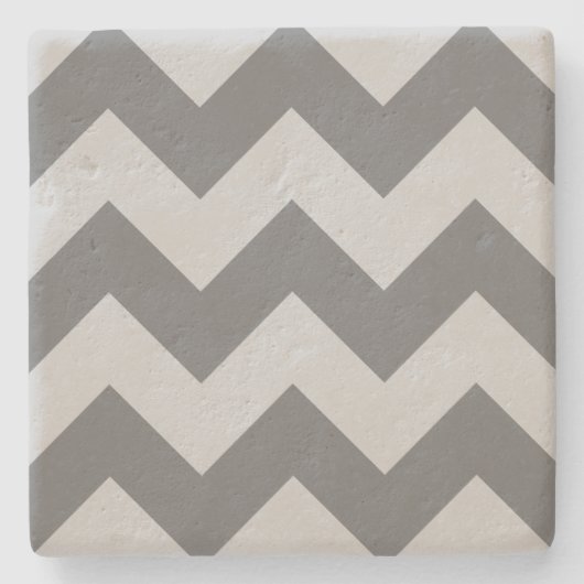 Erstellen Sie Ihr eigenes großes Zigag-Muster Steinuntersetzer (Vorderseite)