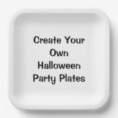 Erstellen Sie Ihr eigenes Halloween-Party Dekor Za Pappteller (Vorderseite)