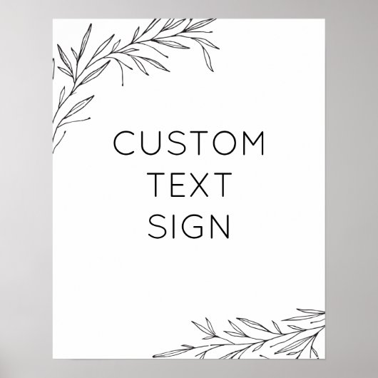 Erstellen Sie Ihr eigenes Hand gezeichnetes Zweigp Poster (Vorne)