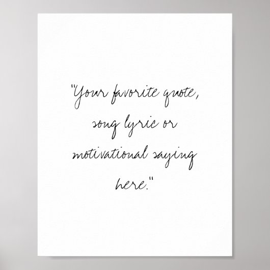 Erstellen Sie Ihr eigenes handgeschriebenes Skript Poster (Vorne)