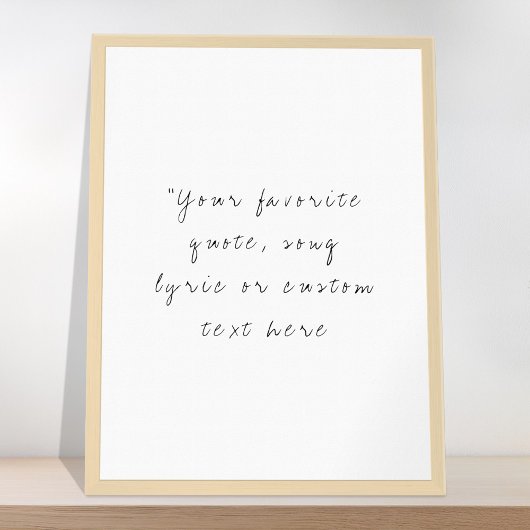 Erstellen Sie Ihr eigenes handgeschriebenes Skript Poster