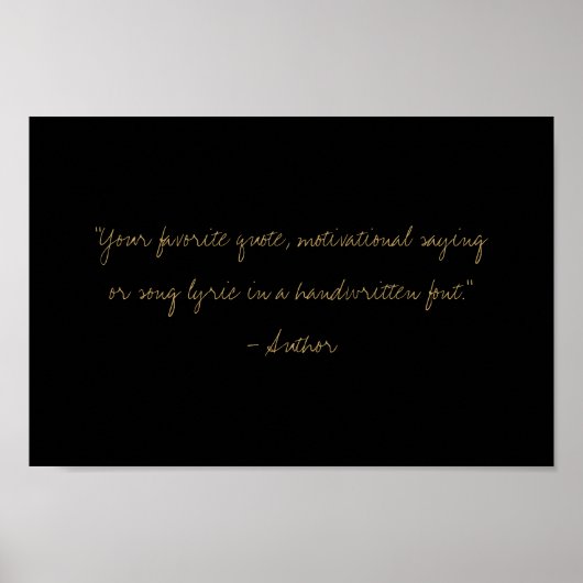 Erstellen Sie Ihr eigenes handgeschriebenes Skript Poster (Vorne)