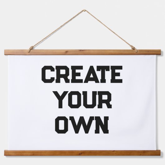 Erstellen Sie Ihr eigenes Hängeband Wandteppich Mit Holzrahmen (Vorne)