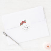 Erstellen Sie Ihr eigenes Happy Holiday Script Runder Aufkleber (Umschlag)