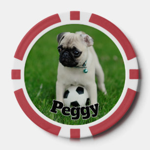 Erstellen Sie Ihr eigenes Haustier-Foto mit indivi Pokerchips