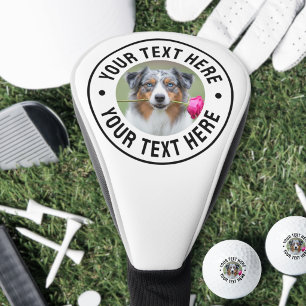 Erstellen Sie Ihr eigenes Haustier-Hundefoto Golf Headcover