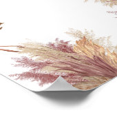 Erstellen Sie Ihr eigenes Heimwerk Boho Pampas Gra Poster (Ecke)