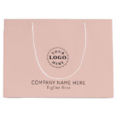 Erstellen Sie Ihr eigenes helles Pink. Große Geschenktüte (Vorderseite)