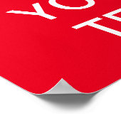 Erstellen Sie Ihr eigenes Herz "BEHALT CALM" Poste Poster (Ecke)