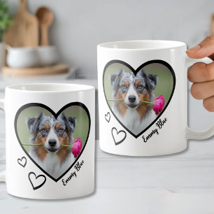 Erstellen Sie Ihr eigenes Herzfoto Kaffeetasse