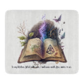 Erstellen Sie Ihr eigenes Hexenzauberbuch Schneidebrett (Vorderseite)