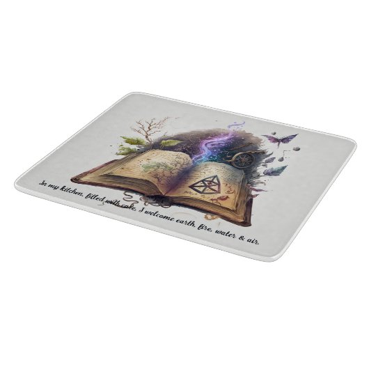 Erstellen Sie Ihr eigenes Hexenzauberbuch Schneidebrett (Ecke)