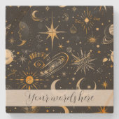 Erstellen Sie Ihr eigenes Himmelskaos Steinuntersetzer (Vorderseite)