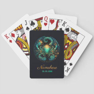 Erstellen Sie Ihr eigenes Himmelskrebs Zodiac Spielkarten