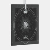 Erstellen Sie Ihr eigenes Himmelsmond-Tarot Ornament Aus Glas (Vorderseite Rechts)