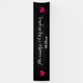 Erstellen Sie Ihr eigenes Hochzeitbanner A01 - Ros Banner (Vertikal)