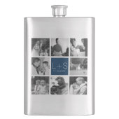 Erstellen Sie Ihr eigenes Hochzeitfoto Collage Mon Flachmann (Vorderseite)