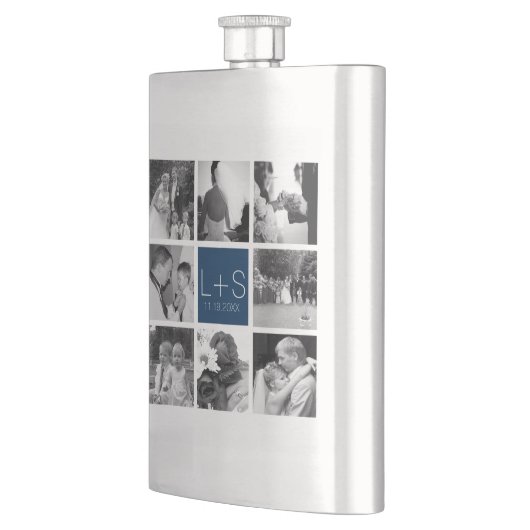 Erstellen Sie Ihr eigenes Hochzeitfoto Collage Mon Flachmann (Links)