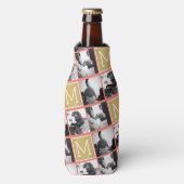 Erstellen Sie Ihr eigenes Hochzeitfoto Collage Mon Flaschenkühler (Flaschenvorderseite)