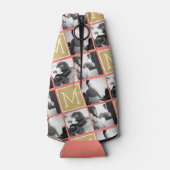 Erstellen Sie Ihr eigenes Hochzeitfoto Collage Mon Flaschenkühler (Rückseite)