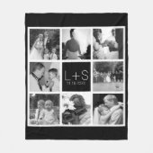 Erstellen Sie Ihr eigenes Hochzeitfoto Collage Mon Fleecedecke (Vorderseite)