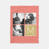 Erstellen Sie Ihr eigenes Hochzeitfoto Collage Mon Fleecedecke (Vorderseite)