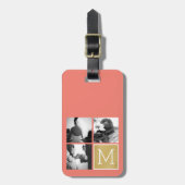 Erstellen Sie Ihr eigenes Hochzeitfoto Collage Mon Gepäckanhänger (Vorderseite vertikal)