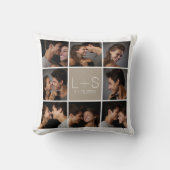 Erstellen Sie Ihr eigenes Hochzeitfoto Collage Mon Kissen (Vorderseite)