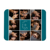 Erstellen Sie Ihr eigenes Hochzeitfoto Collage Mon Magnet (Horizontal)