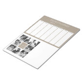 Erstellen Sie Ihr eigenes Hochzeitfoto Collage Mon Notizblock (angewinkelt)