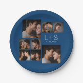 Erstellen Sie Ihr eigenes Hochzeitfoto Collage Mon Pappteller (Vorderseite)