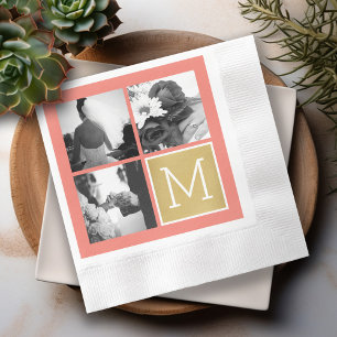 Erstellen Sie Ihr eigenes Hochzeitfoto Collage Mon Serviette