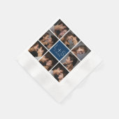 Erstellen Sie Ihr eigenes Hochzeitfoto Collage Mon Serviette (Ecke)