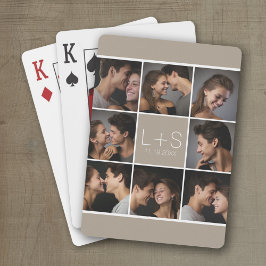 Erstellen Sie Ihr eigenes Hochzeitfoto Collage Mon Spielkarten