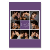 Erstellen Sie Ihr eigenes Hochzeitfoto Collage Mon Tischnummer (Vorderseite)