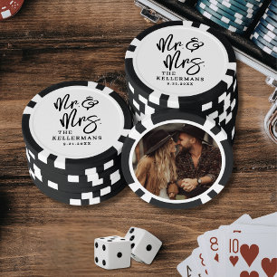 Erstellen Sie Ihr eigenes Hochzeitsfoto Pokerchips