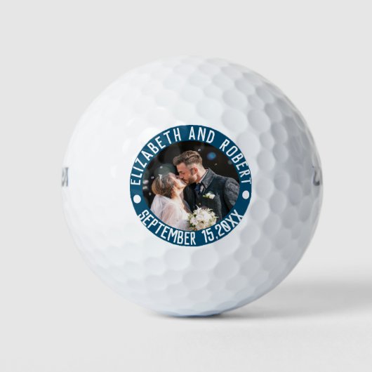 Erstellen Sie Ihr eigenes Hochzeitssemble Foto Gun Golfball (Vorderseite)