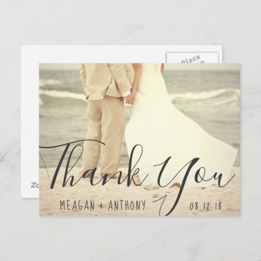 Erstellen Sie Ihr eigenes Hochzeitssemble - Foto V Postkarte (Vorne/Hinten)