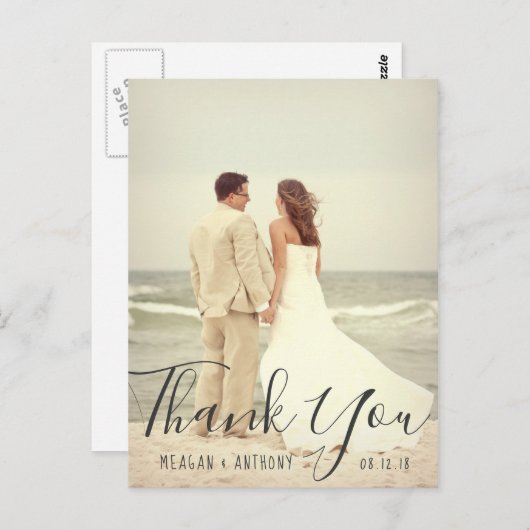 Erstellen Sie Ihr eigenes Hochzeitssemble - Foto V Postkarte (Vorne/Hinten)