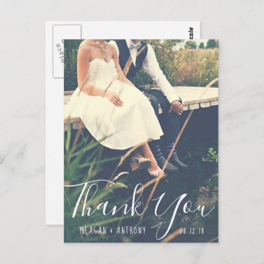 Erstellen Sie Ihr eigenes Hochzeitssemble - Foto V Postkarte (Vorne/Hinten)