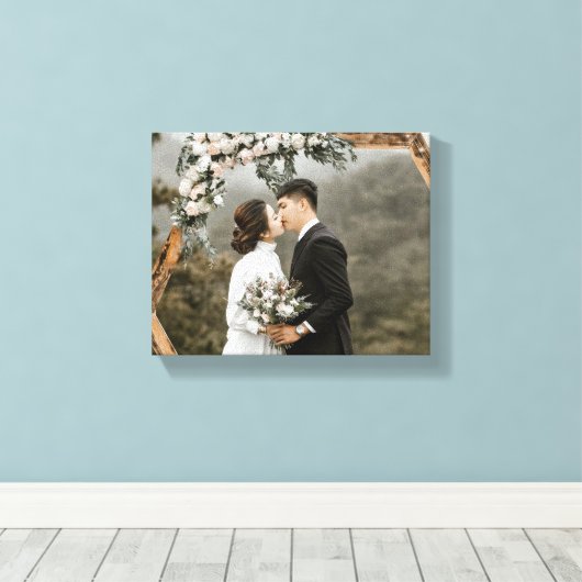 Erstellen Sie Ihr eigenes Hochzeitssemble Leinwanddruck (Insitu (Holzboden))