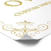 Erstellen Sie Ihr eigenes Hochzeitszeichen | Moder Poster (Ecke)