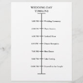 Erstellen Sie Ihr eigenes Hochzeitzeitzeitprogramm Flyer (Hinten)