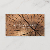 Erstellen Sie Ihr eigenes Holzprotokoll Visitenkarte (Vorderseite)