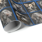Erstellen Sie Ihr eigenes Hund-4-Foto Geschenkpapier (Rolleneckpunkt)