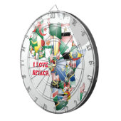 Erstellen Sie Ihr eigenes i Liebe Afrika Dartboard Dartscheibe (Vorderseite rechts)